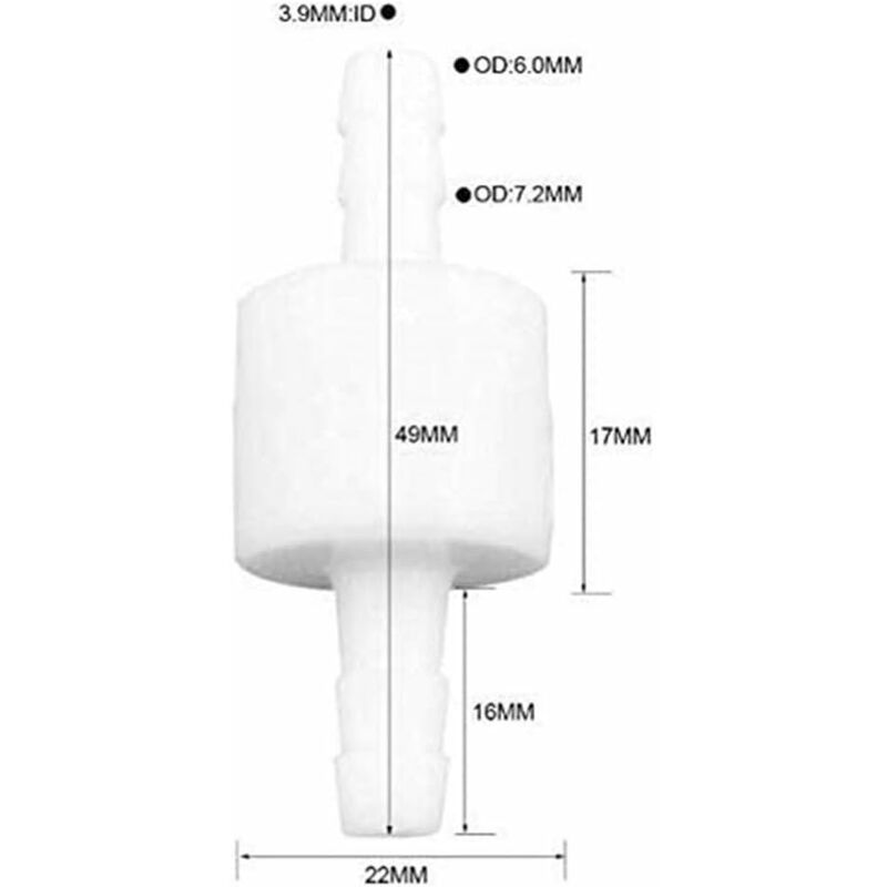 Inline Check Valve For Fuel Oil Water Gas Air One Way Durable For Water Fuel Air Liquid - Image 3
