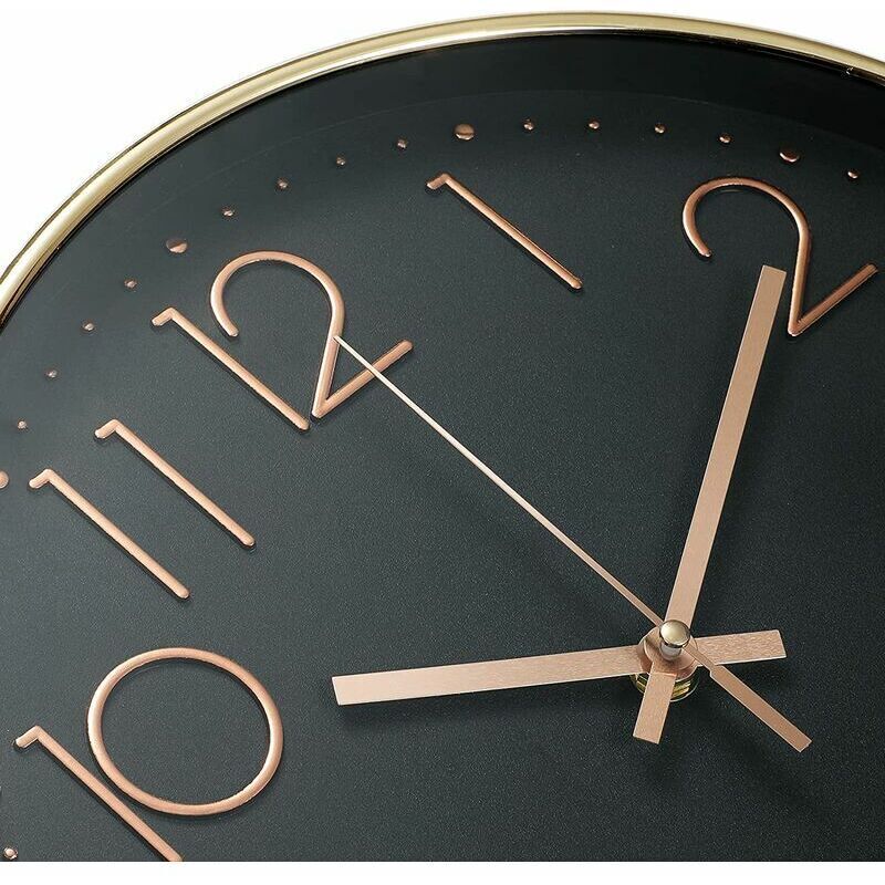 12 Inch Silent Non Ticking Wall Clock Modern Battery Operated Wall Clock Easy To Read Decor For Kitchen, Home, Living - Image 3
