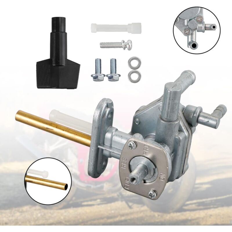 Aluminum Fuel Tap Petcock Fuel Valve Direct Replacement Aftermarket Part For Suzuki Gsf600 Gsf1200 44300-26E00, High - Image 2