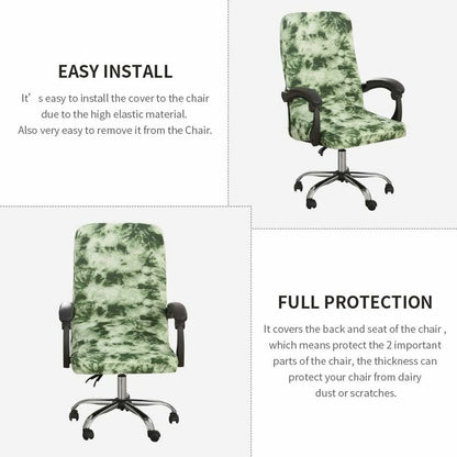 Universal Stretch Office Chair Cover Microfiber Washable Printed Office Chair Cover Stretch Armchair Covers Comfortable - Image 4