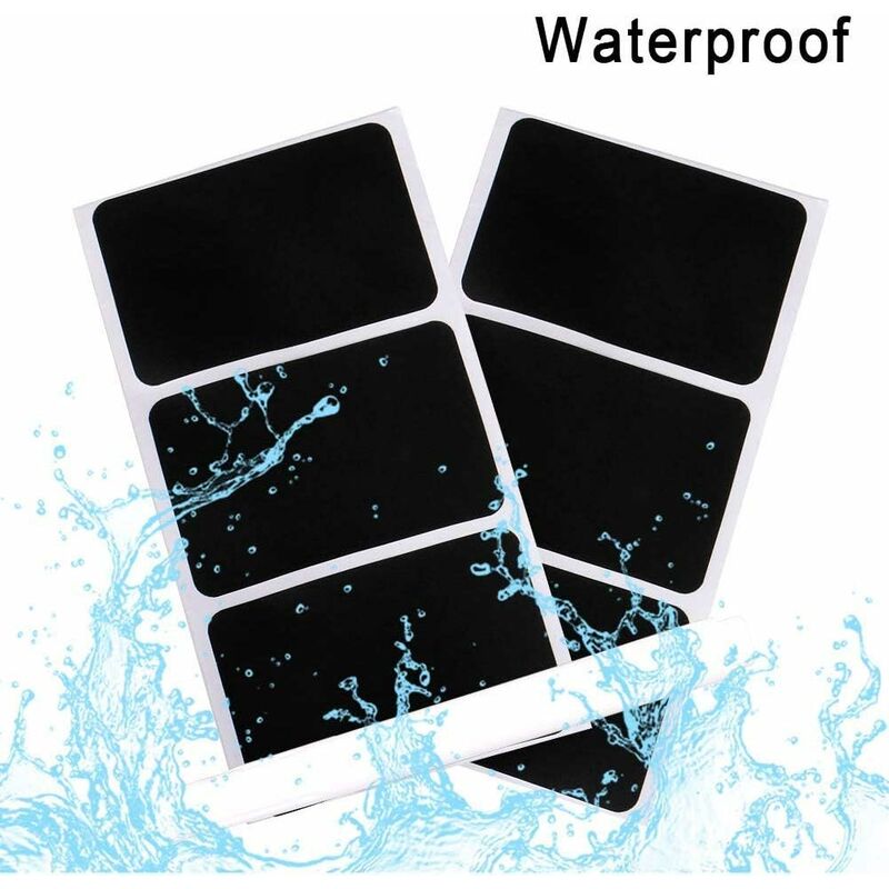 150 pcs Reusable Kitchen Organizer Labels Stickers Kit With Liquid Chalk Markers, Removable Blackboard Labels For - Image 2