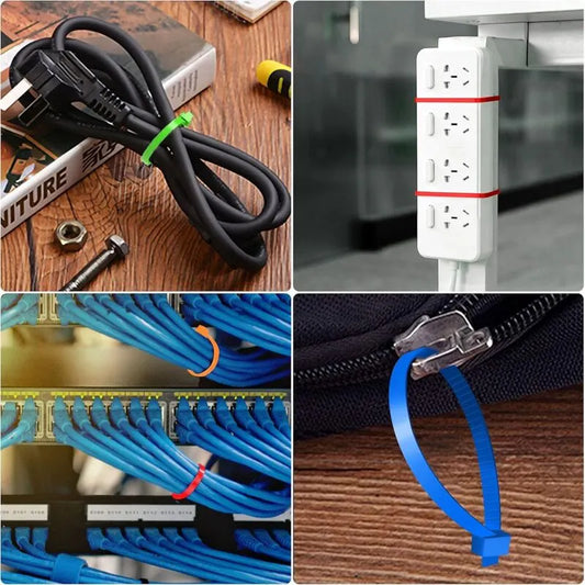 500 Pieces Colorful Plastic Cable Ties 200Mm X 2.8Mm Self-Locking Nylon Electrical Cable Ties For Gardening Cable - Image 4