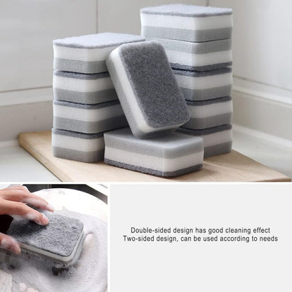 24 Pack Kitchen Cleaning Sponges Bulk, Non-Scratch Dish Sponges For Bathroom, Dishwashing, And Dishes - Gray - Image 3