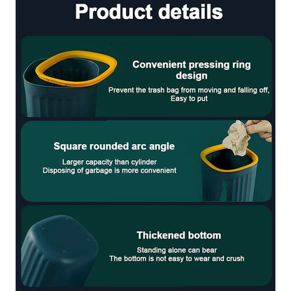 2 pcs 15X12.5Cm Small Desktop Trash Can Mini Trash Can Office Mini Trash Can Kitchen Small Trash Can For Home Living - Image 4
