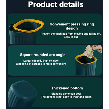 2 pcs 15X12.5Cm Small Desktop Trash Can Mini Trash Can Office Mini Trash Can Kitchen Small Trash Can For Home Living - Image 4