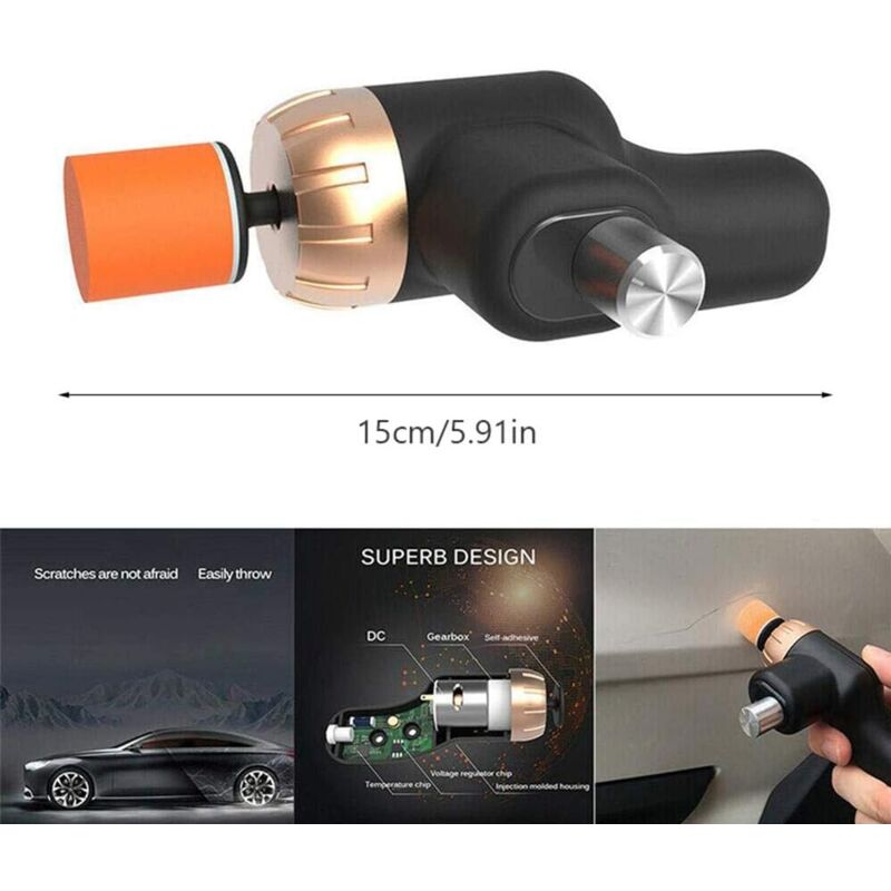 Car Polishing Machine 60W Mini Electric Car Scratch Removal Machine Car Polisher Sander Buffer Variable Speed Car Boat - Image 2