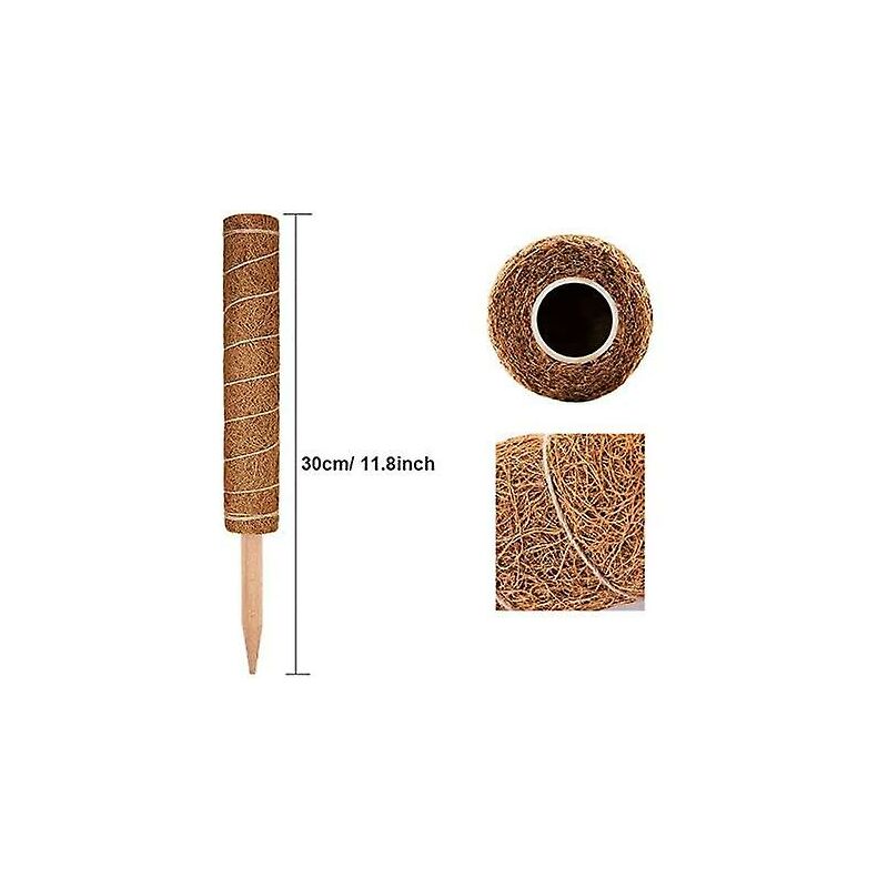 2 pcs Plant Stake, Coco Stake, Coco Pole, Coco Stick For Home Garden Climbing Plants Plant Support Extension - Image 2
