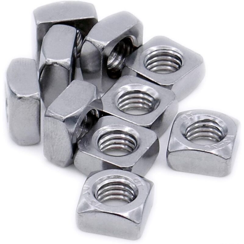 Square Nut M10 (10Mm) (Chamfered) – Stainless Steel (A2) (Pack Of 20) - Image 2