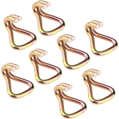 8X Heavy Duty Double J Hooks For Strap Maximum Breaking Strength 1000Kg - Image 2
