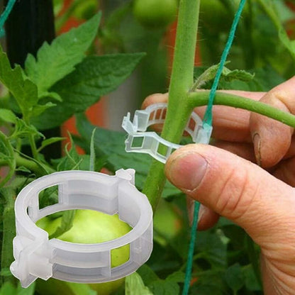 100 pcs Garden Plant Clips, Plant Ties, Vine Twine, Trellis, Vegetable Vine Cages, Grafting Tools For Growing - Image 2