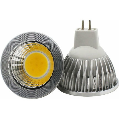 6 Units, Mr16/Gu5.3 Cob LED Bulb, 3W / 210Lm, Dc 12V, Warm White 2700K, Equivalent To 20W Halogen Bulb, Ø50X52, 90° - Image 2