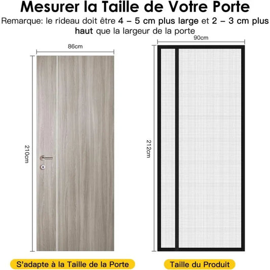 Magnetic Mosquito Net For Doors, Windows, Sliding Doors, Swing Doors, ROlling Doors, Caravans, Balconies, Motorhomes - Image 2