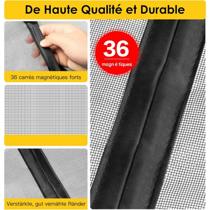 Magnetic Mosquito Net For Doors, Windows, Sliding Doors, Swing Doors, ROlling Doors, Caravans, Balconies, Motorhomes - Image 3