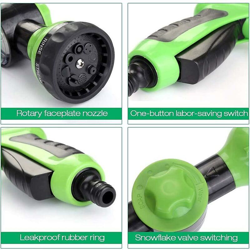 Garden Foam Sprayer Garden Hose Soap Dispenser Gun For Car Wash, Pets, Shower, Plants - Image 2