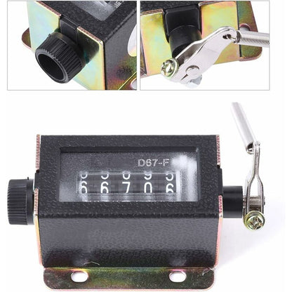 Digit Counter, Digit Display, D67‑F 5 Digit Mechanical Reset Manual Stroke Tally Counter - Image 4