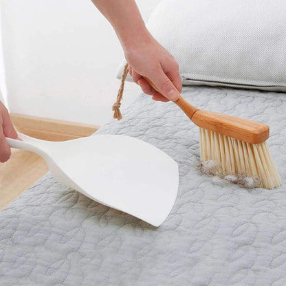 Mini Dustpan, 2 Pack Portable Wooden Dustpan And Brush, Small Multi-Function Broom For Sofas, Desk, Keyboards And Car, - Image 3