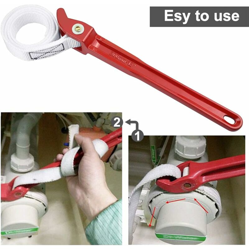 Universal Strap Wrench Rubber Strap Wrench 85Cm Oil Filter Strap Wrench For Jar Opener Tractor Oil Filter Shower Head - Image 4
