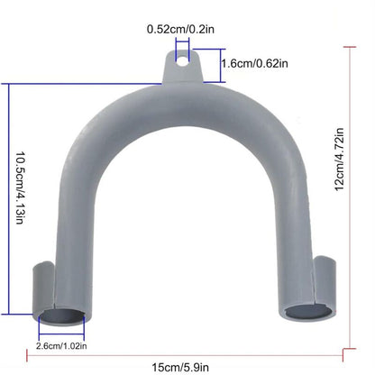 2 pcs Washing Machine Drain Hose Hooks - U Shape - Image 4