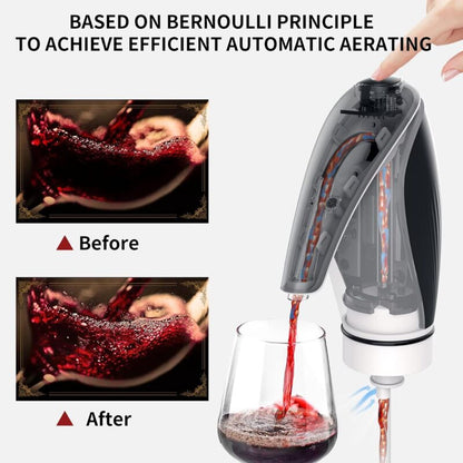 Electric Wine Aerator Pourer Rechargeable 3-In-1 Wine Decanter Dispenser Preserver Penguin Shape Gifts For Wine Lovers, - Image 4