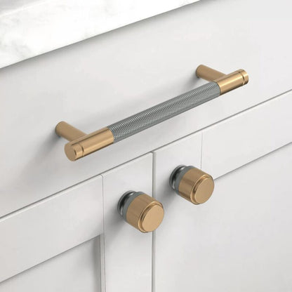 10 Pieces Kitchen Cabinet Handles Gray Gold 128Mm Gold Alloy Furniture Handles With Screws, For Desks, Drawers, - Image 2