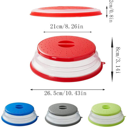Foldable Microwave Cover, 2 Pieces Foldable Microwave Cover, Food Heating Cover Microwave Splatter Cover With Steam - Image 4