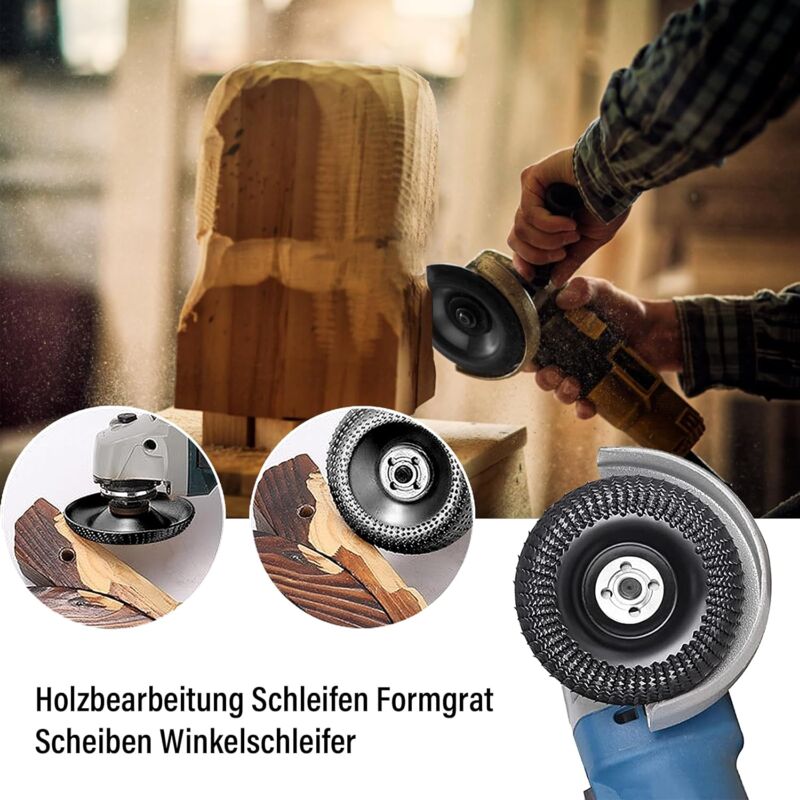 2 Pieces Wood Discs For Angle Grinder Ø 125 Mm X 22.2 Mm, Fast Cutting Wood Grinder And Sanding Discs For Angle - Image 4