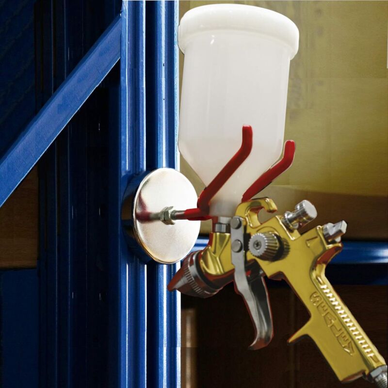 Paint Gun Holder With Magnetic Base, Paint Gun Accessories, Universal Holder On Shelves And Other Magnetic Surfaces, - Image 2