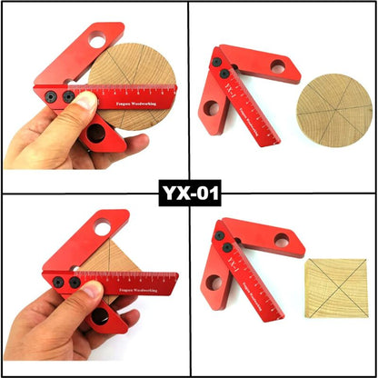 Woodworking Measuring Tool, Line Gauge Center, 45/90 Degree Right Angle Line Gauge Carpenter Ruler - Image 3