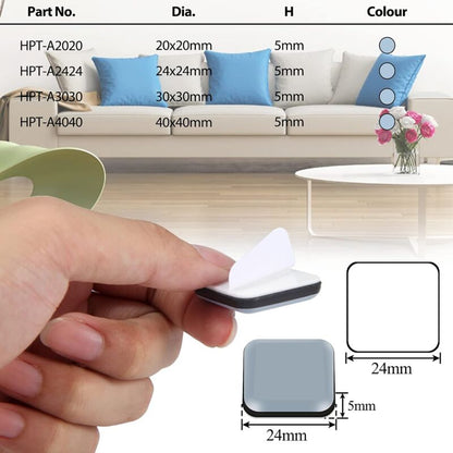 Furniture Sliders, 16 Pieces Ptfe Teflon Square Self-Adhesive Furniture Sliders Suitable For Smooth Floors And Carpets - Image 2