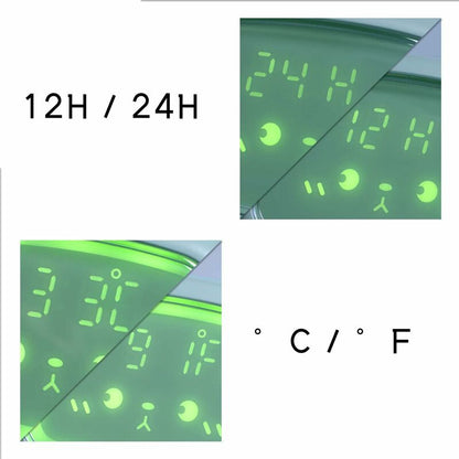 Kids Digital Alarm Clock For Girls Boys, Angel Digital Alarm Clock With Lights And Snooze Function (Green) - Image 3