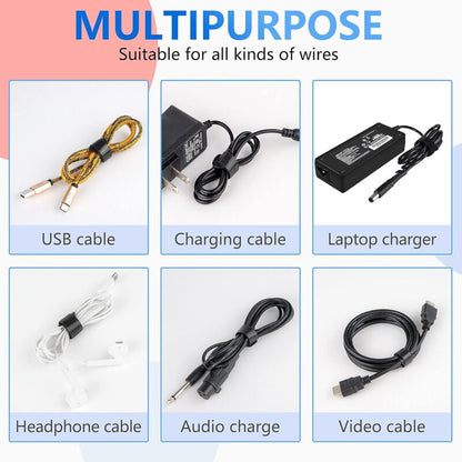 60 Pack Black Reusable Cable Ties Adjustable Hook And Loop Cable Management For Pc Cable Organizer Tv Office - Image 3