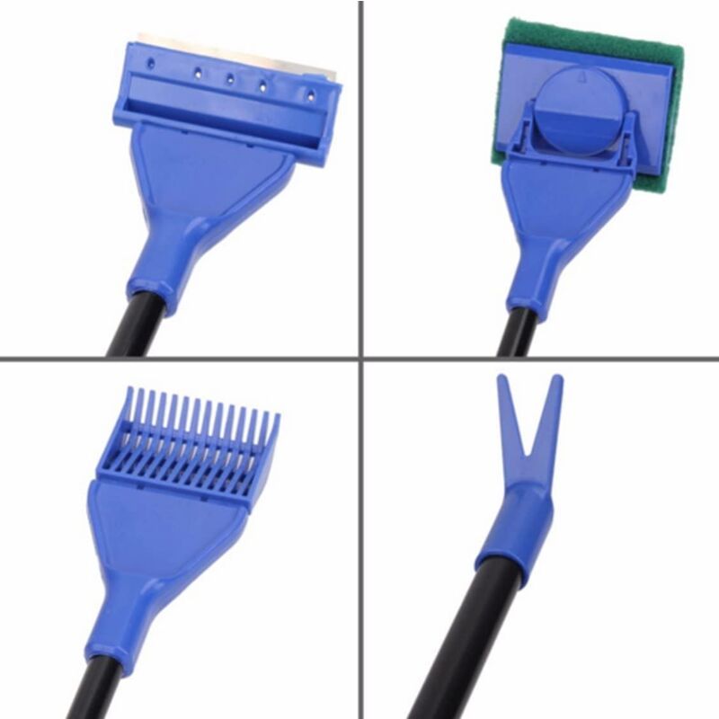 Aquarium Cleaning Kit - 5 In 1 Algae Scraper And Aquarium Gravel Cleaner - Hand Siphon Pump To Drain And Replace Your - Image 3