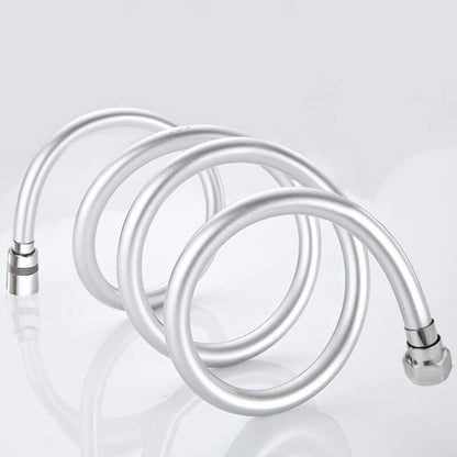 2M Extra Long Smooth Chrome Shower Hose (G1/2) - Image 3