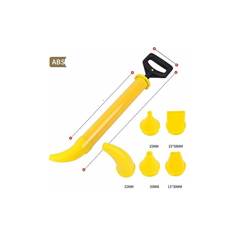 Mortar Gun, Cement Sprayer Cement Caulking Gun Cement Grout Gun Mortar Sprayer With 5 Nozzles For Lime Patio Paving - Image 3