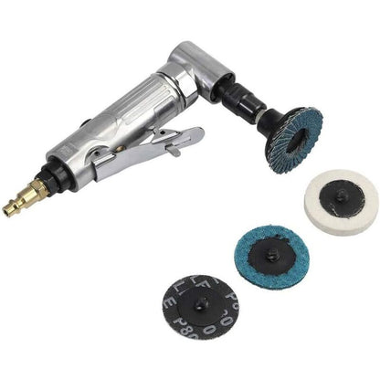 Air Die Grinder, 90° Bend Angle Grinder - 1/4" Air Inlet - With 2" Sanding Disc - Pneumatic Sander With Adjustable - Image 2