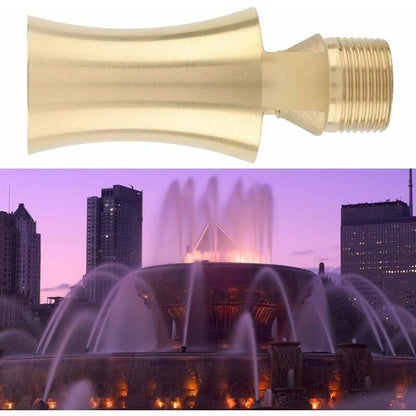 Brass Ice Tower Pond Waterfall Cedar Water Fountain Spray Nozzle Head Adjustable Cedar Shape Basin Flow Sprinkler - Image 4