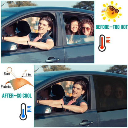 Baby Car Sun Shade, 2 Pieces Car Sun Sock By Blocking Uv Rays By Protecting Car Sun From Children And Pets (Black) (Xl) - Image 3