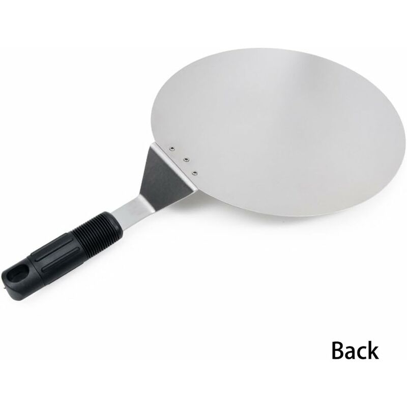 ROund Stainless Steel Pizza Peel With Non-Slip Handle Ideal For Cakes, Pizzas, Pies - Image 2