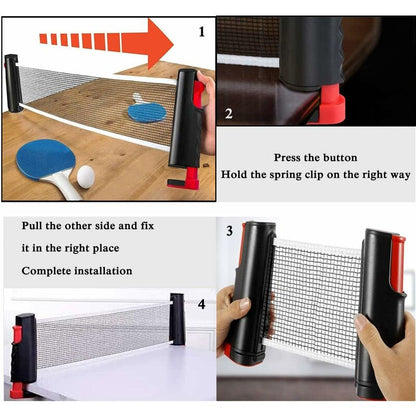 Retractable Table Tennis Net, Portable Table Tennis Net Stand, Perfect For Ping Pong Table, Desk, Dining Table, - Image 3