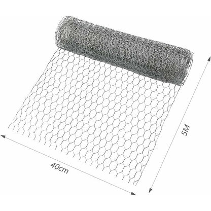 Galvanized Hexagonal Chicken Wire 400Mm X 5M For Craft Projects, Gardening, Home Decor - Image 2