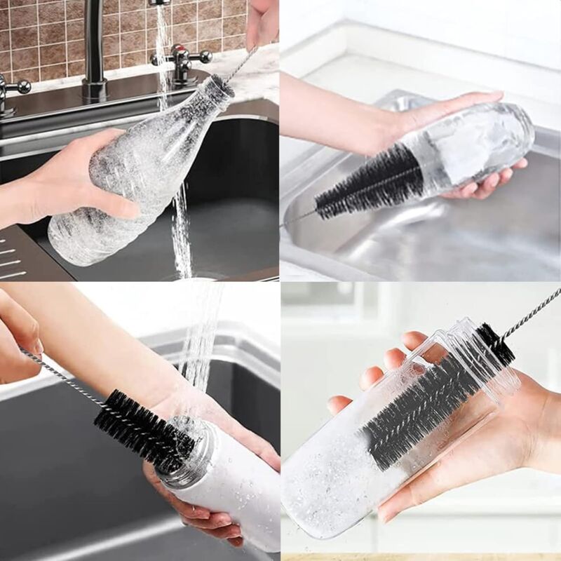 2 Pack Bottle Brush Cleaning Brushes Bottle Brush Advanced Cleaning For Glass Bottles Thermos Baby Bottles And Cups. - Image 2