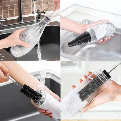 2 Pack Bottle Brush Cleaning Brushes Bottle Brush Advanced Cleaning For Glass Bottles Thermos Baby Bottles And Cups. - Image 2