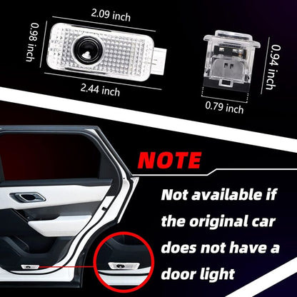 2 pcs Door Light, Entry Door Lighting Projection, Car Door Projector For A1/A3/A4/A5/A6/Q3/Q5/Q7/A7/A8/R8 - Image 4