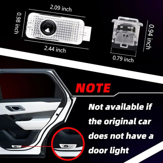 2 pcs Door Light, Entry Door Lighting Projection, Car Door Projector For A1/A3/A4/A5/A6/Q3/Q5/Q7/A7/A8/R8 - Image 4