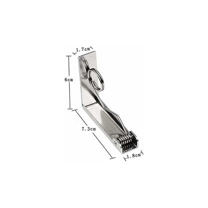 4 pcs Tablecloth Clips Set Stainless Steel Tablecloth Clips Anti-Slip Spring Loaded Tablecloth Holder - Image 2