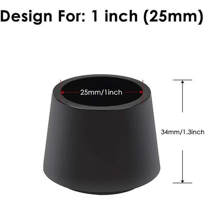 16 Pack Chair Leg Protectors, Chair Leg Caps Rubber Chair Leg Protection End Caps, Inner Diameter - 1 Inch / 25 Mm, - Image 2