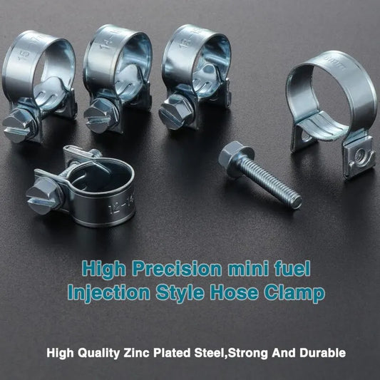 60 pcs Galvanized Silicone Fuel Hose Clamps - Image 3