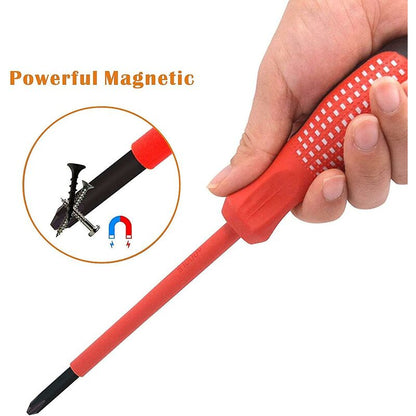 7-Piece Insulated Screwdriver Set 1000V Premium Cr-V Steel With Black Oxide Magnetic Tips And Tpr Non-Slip Handle - Image 3