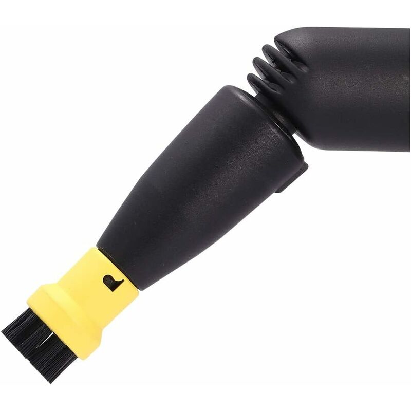 Brass Wire ROund Brush Set For Karcher Sc1 Sc2 Ctk10 Ctk20Sc3 Sc4 Sc5 Steam Cleaner (2 Black, 2 Yellow) - Image 2