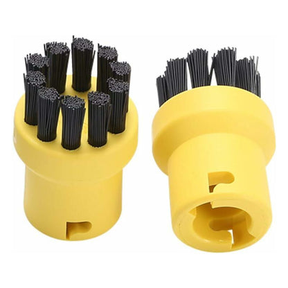 Brass Wire ROund Brush Set For Karcher Sc1 Sc2 Ctk10 Ctk20Sc3 Sc4 Sc5 Steam Cleaner (2 Black, 2 Yellow) - Image 3